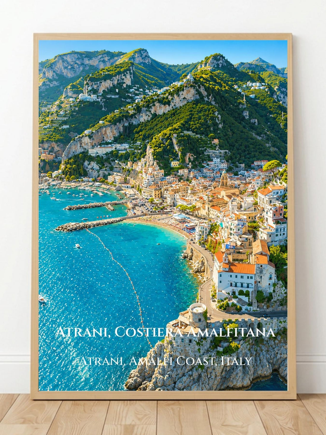 Atrani Amalfi Coast Italy Wall Art Prints - Amalfi Coast Vintage Prints