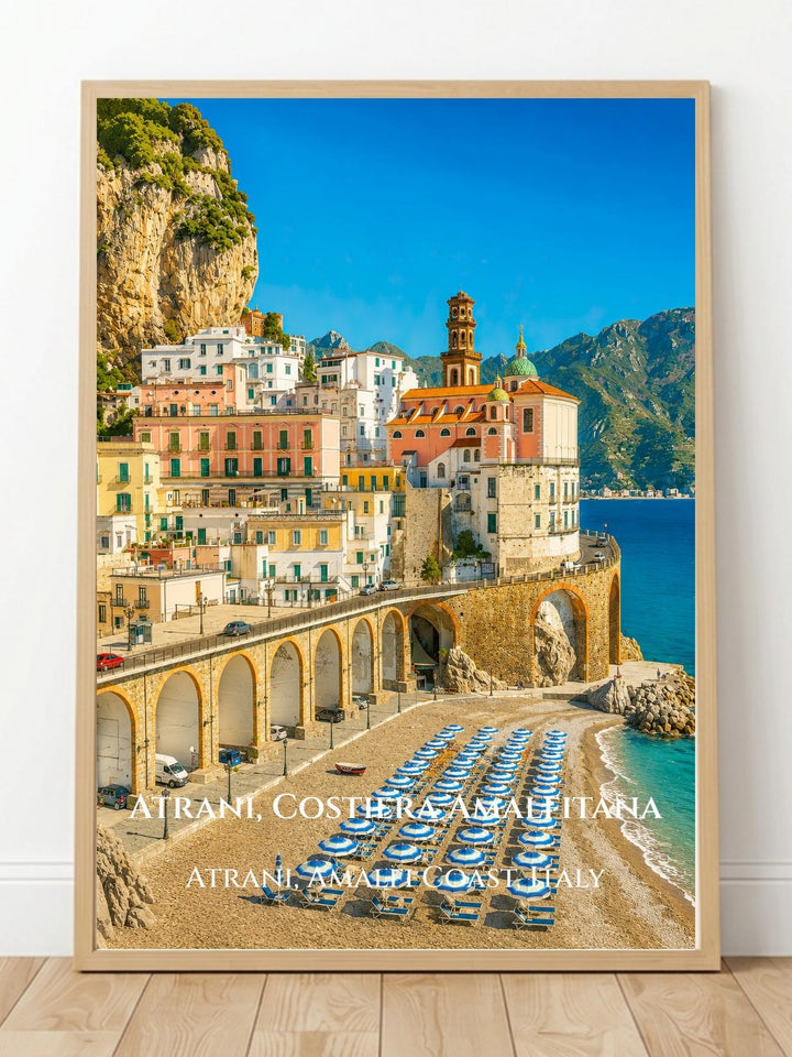 Atrani Amalfi Coast Italy Wall Art Prints - Amalfi Coast Vintage Prints