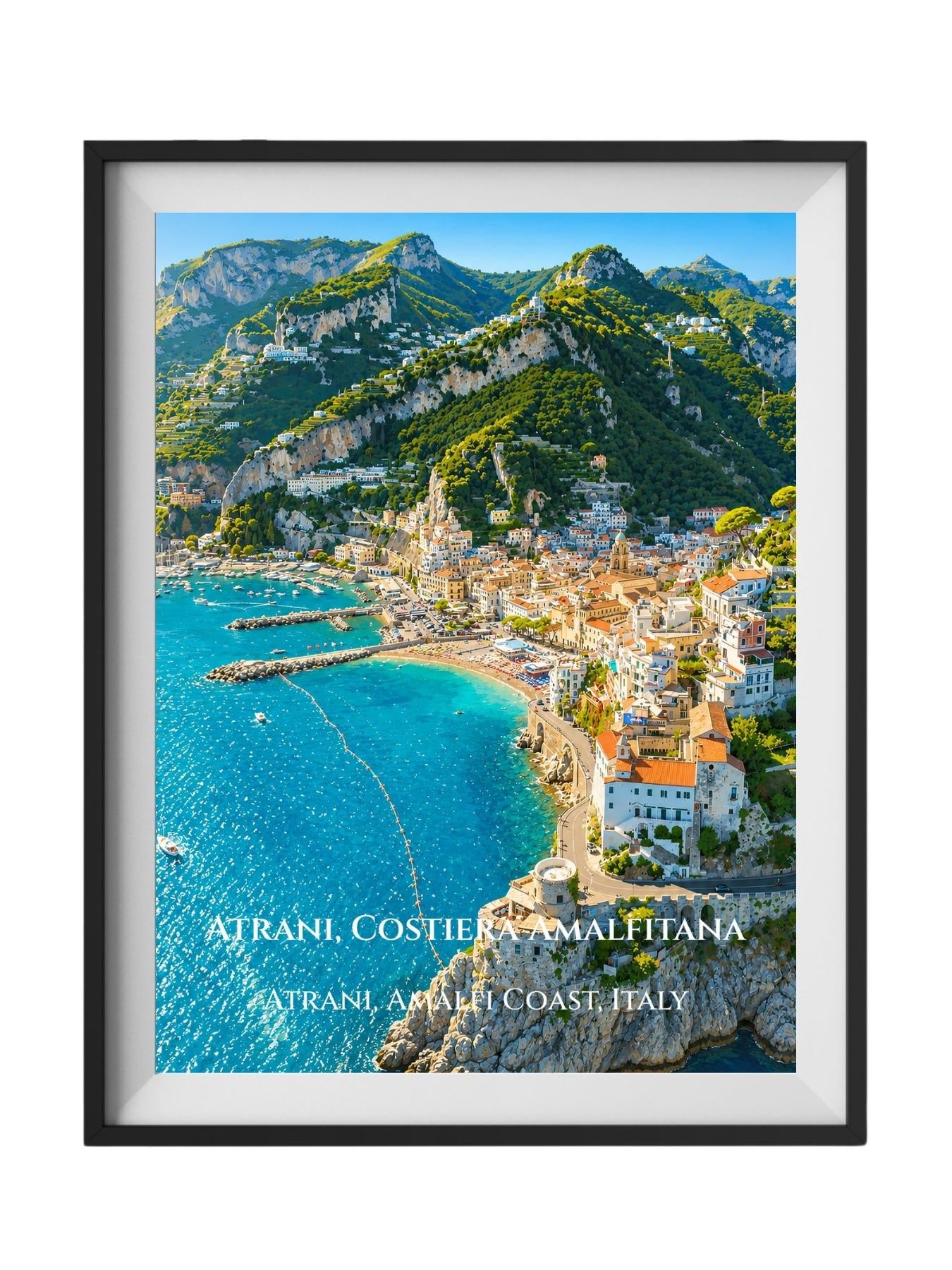 Atrani Amalfi Coast Italy Wall Art Prints - Amalfi Coast Vintage Prints