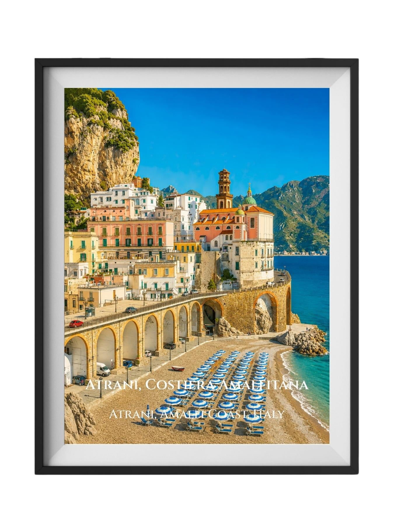 Atrani Amalfi Coast Italy Wall Art Prints - Amalfi Coast Vintage Prints