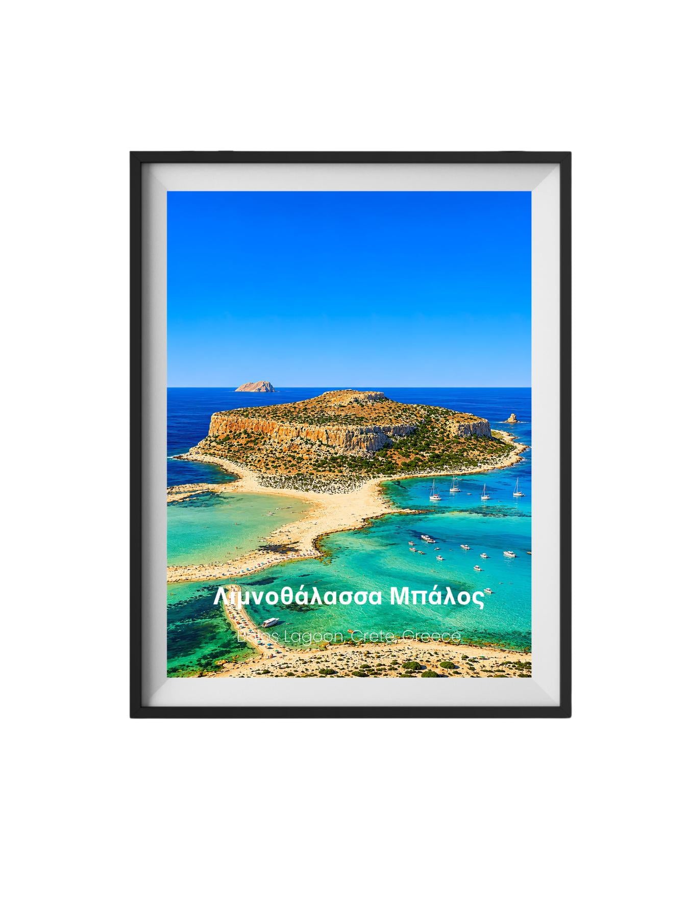 Balos Lagoon Crete Wall Art Print - Crete Greece Travel Poster