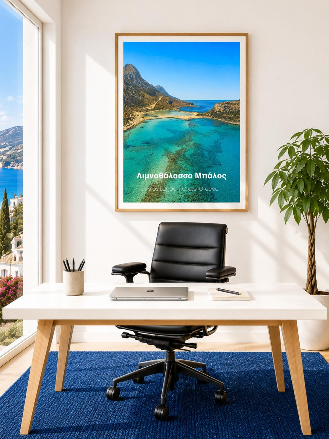 Balos Lagoon Crete Wall Art Print - Crete Greece Travel Poster