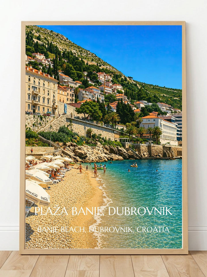 Banje Beach Dubrovnik Croatia Wall Art Prints