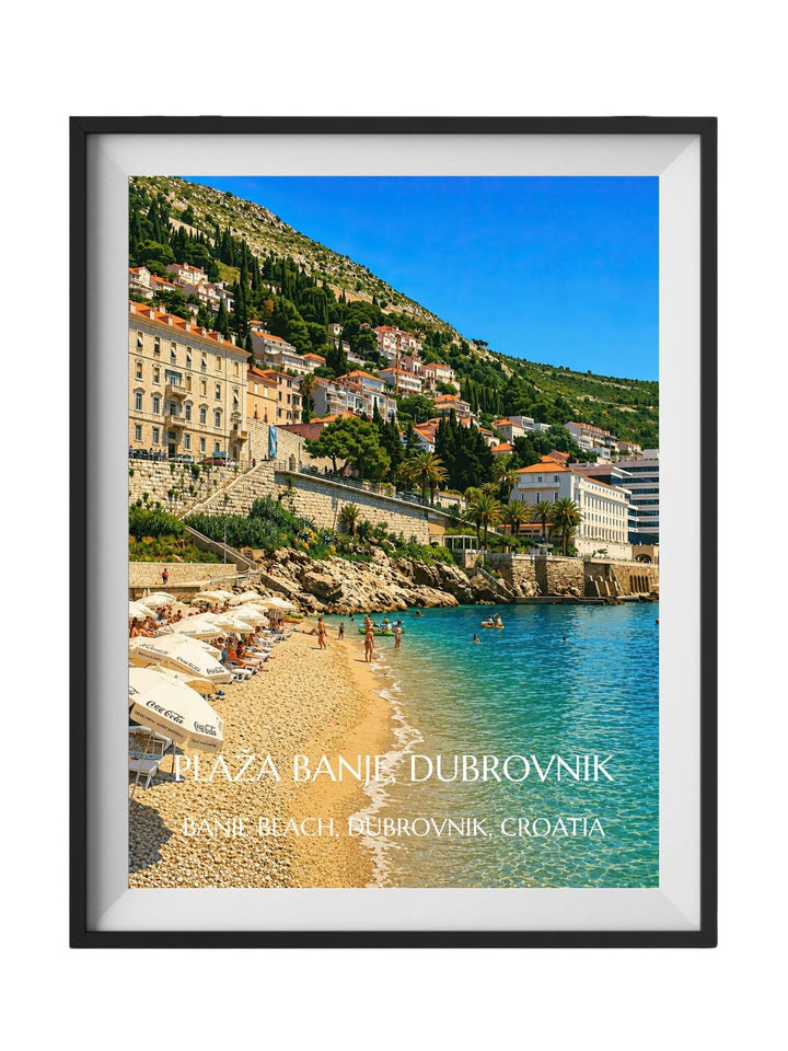 Banje Beach Dubrovnik Croatia Wall Art Prints