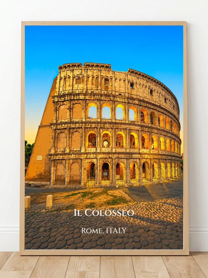 Colosseum Rome Italy Wall Art Print - Colosseum Art Prints