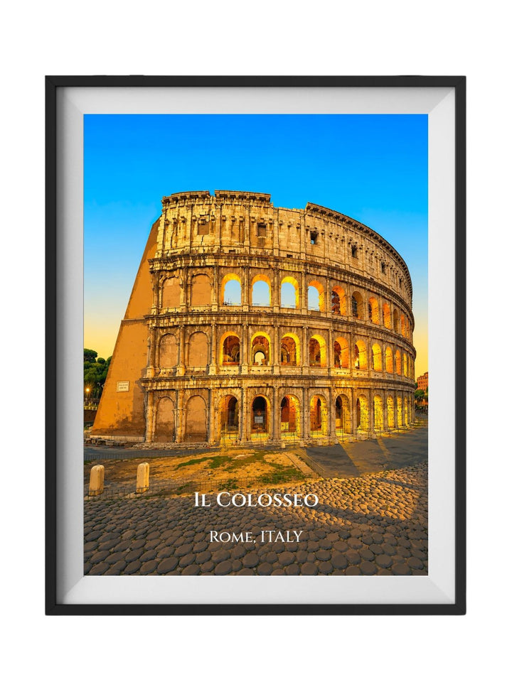 Colosseum Rome Italy Wall Art Print - Colosseum Art Prints