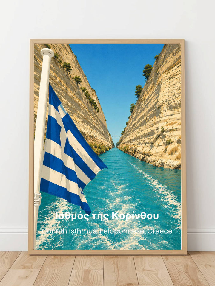 Acrocorinth & Corinth Isthmus Greece Prints