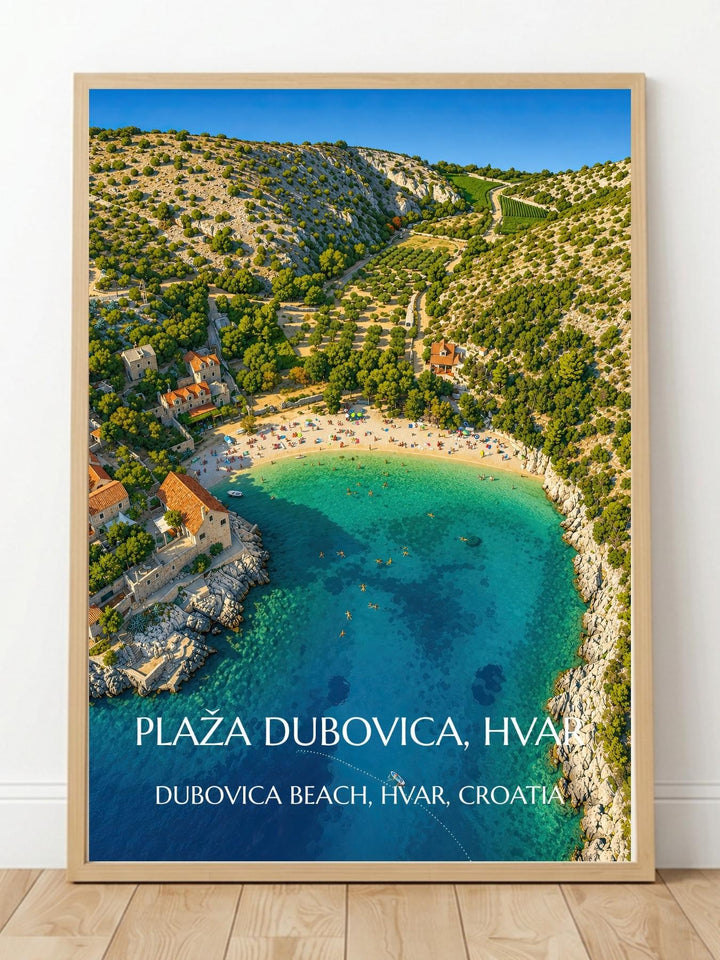 Dubovica Beach Hvar Croatia Wall Art Prints