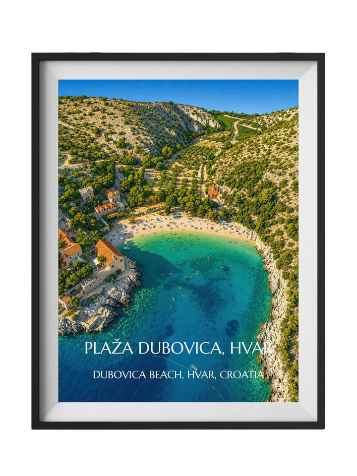 Dubovica Beach Hvar Croatia Wall Art Prints