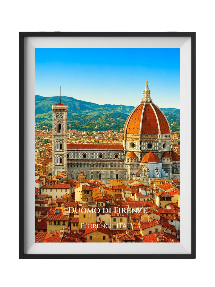 Florence Cathedral Italy Wall Art Print - Florence Duomo Art Print