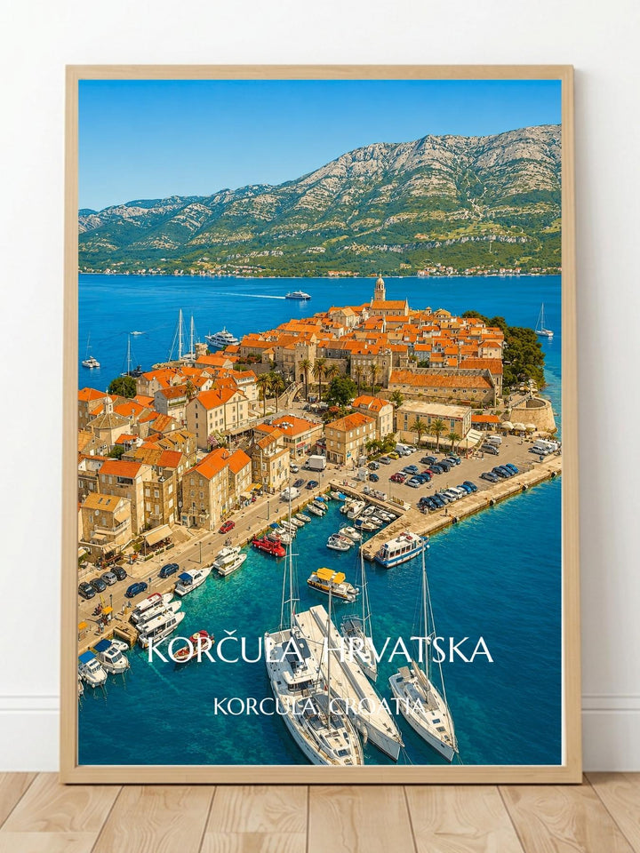 Korčula Croatia Wall Art Prints - Croatia Coastal Wall Art