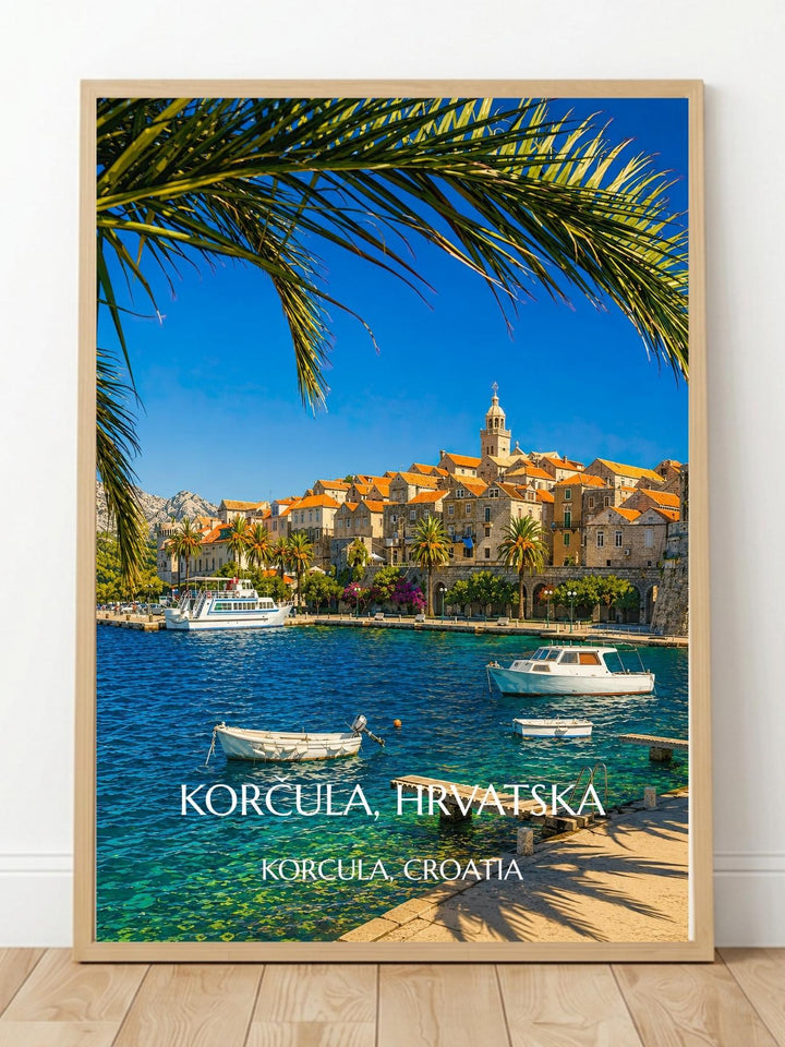 Korčula Croatia Wall Art Prints - Croatia Coastal Wall Art