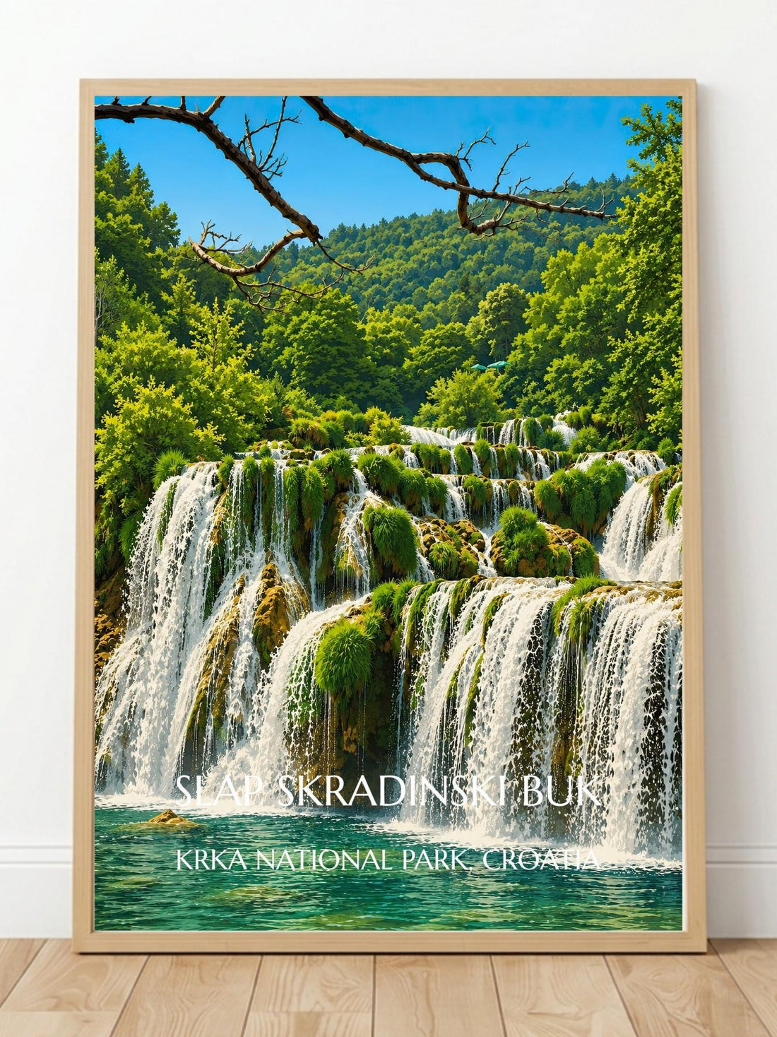 Krka National Park Croatia Wall Art Prints - Nature Waterfall Wall Art