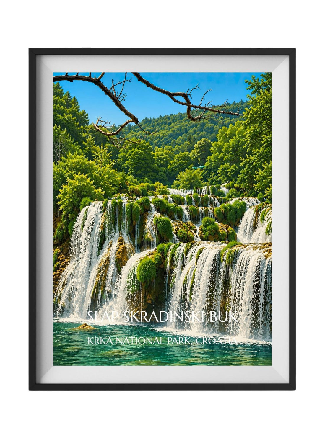 Krka National Park Croatia Wall Art Prints - Nature Waterfall Wall Art