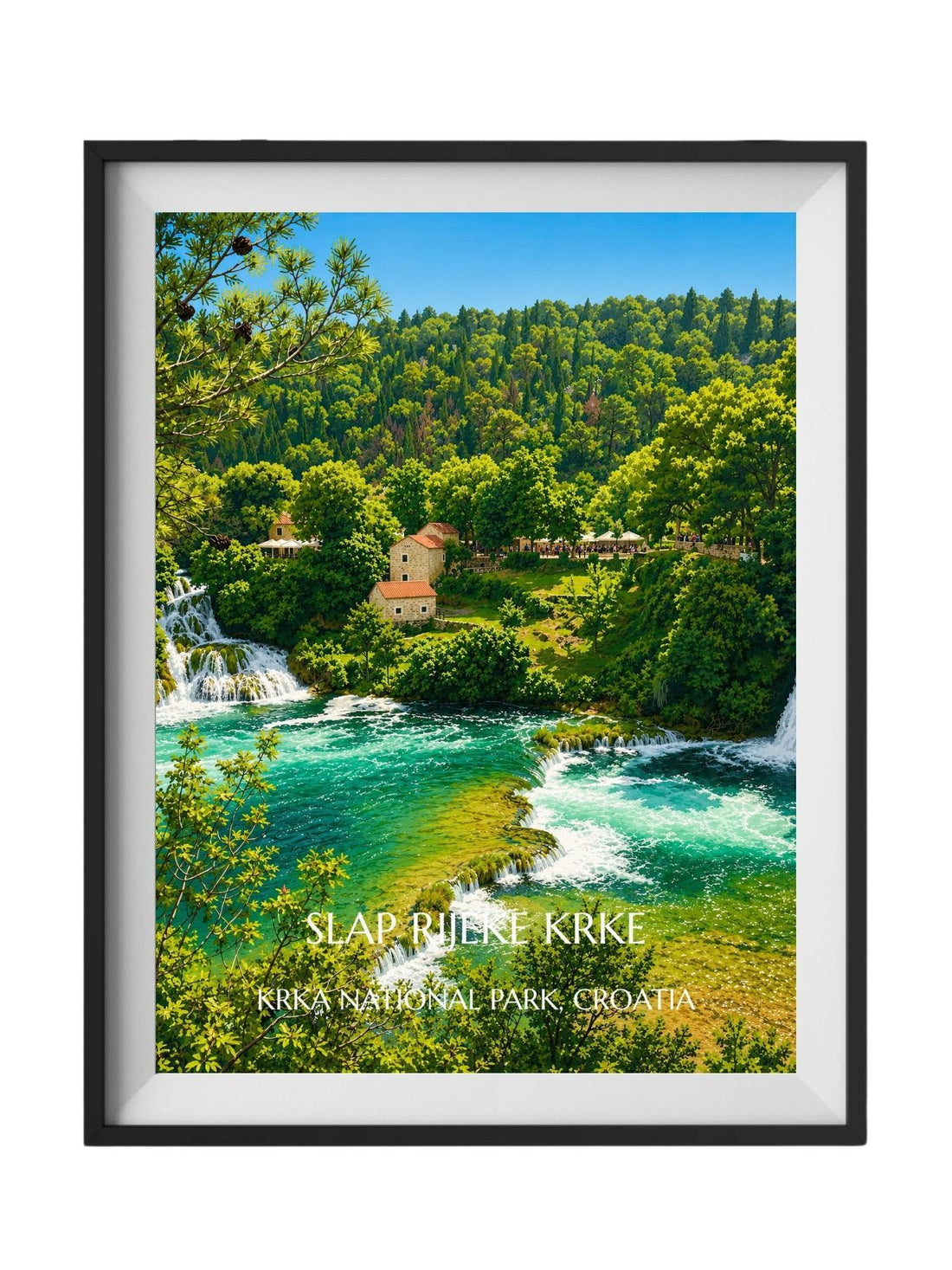 Krka National Park Croatia Wall Art Prints - Nature Waterfall Wall Art