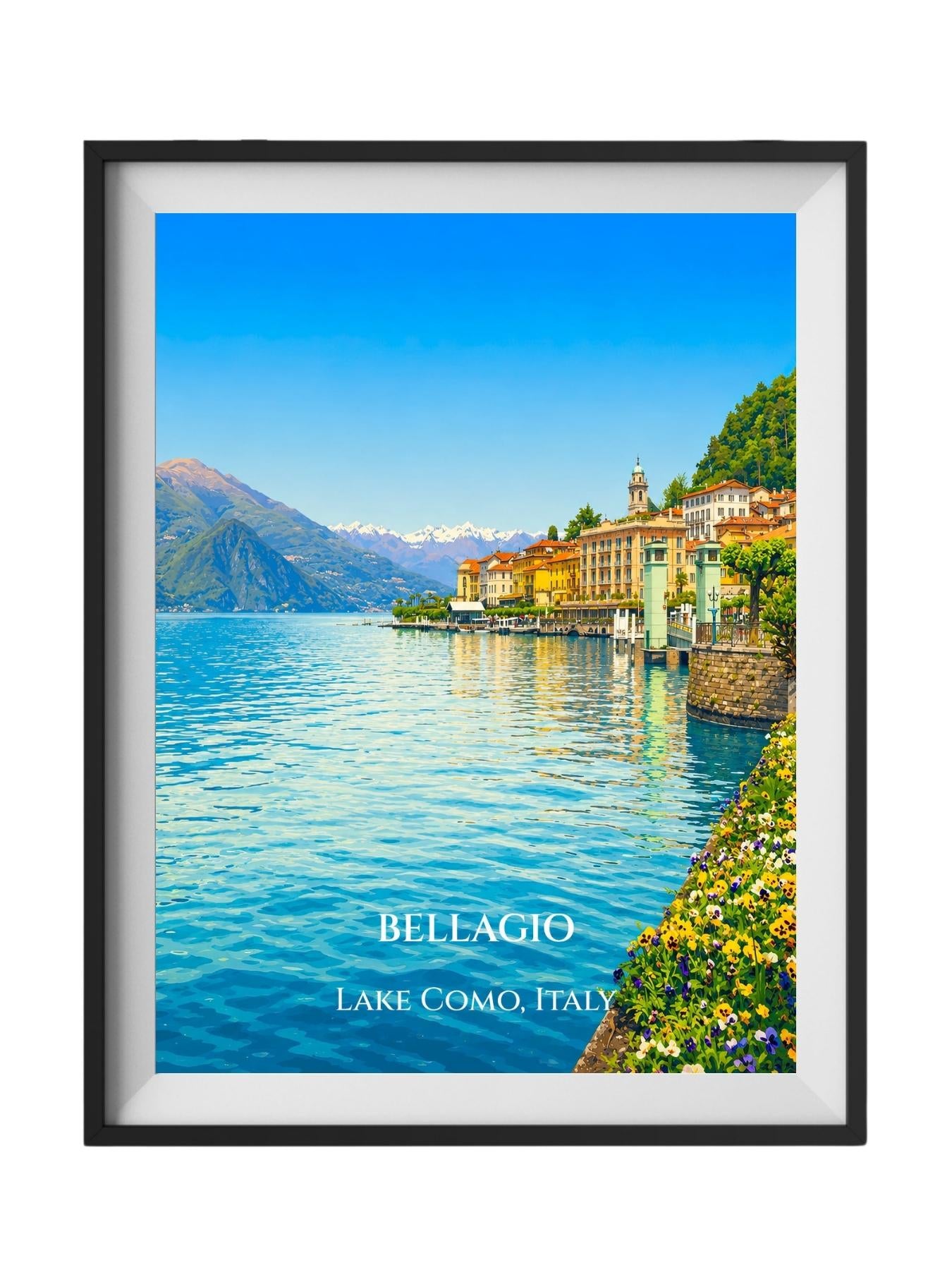 Lake Como Italy Wall Art Prints - Vintage Posters of Lake Como Italy