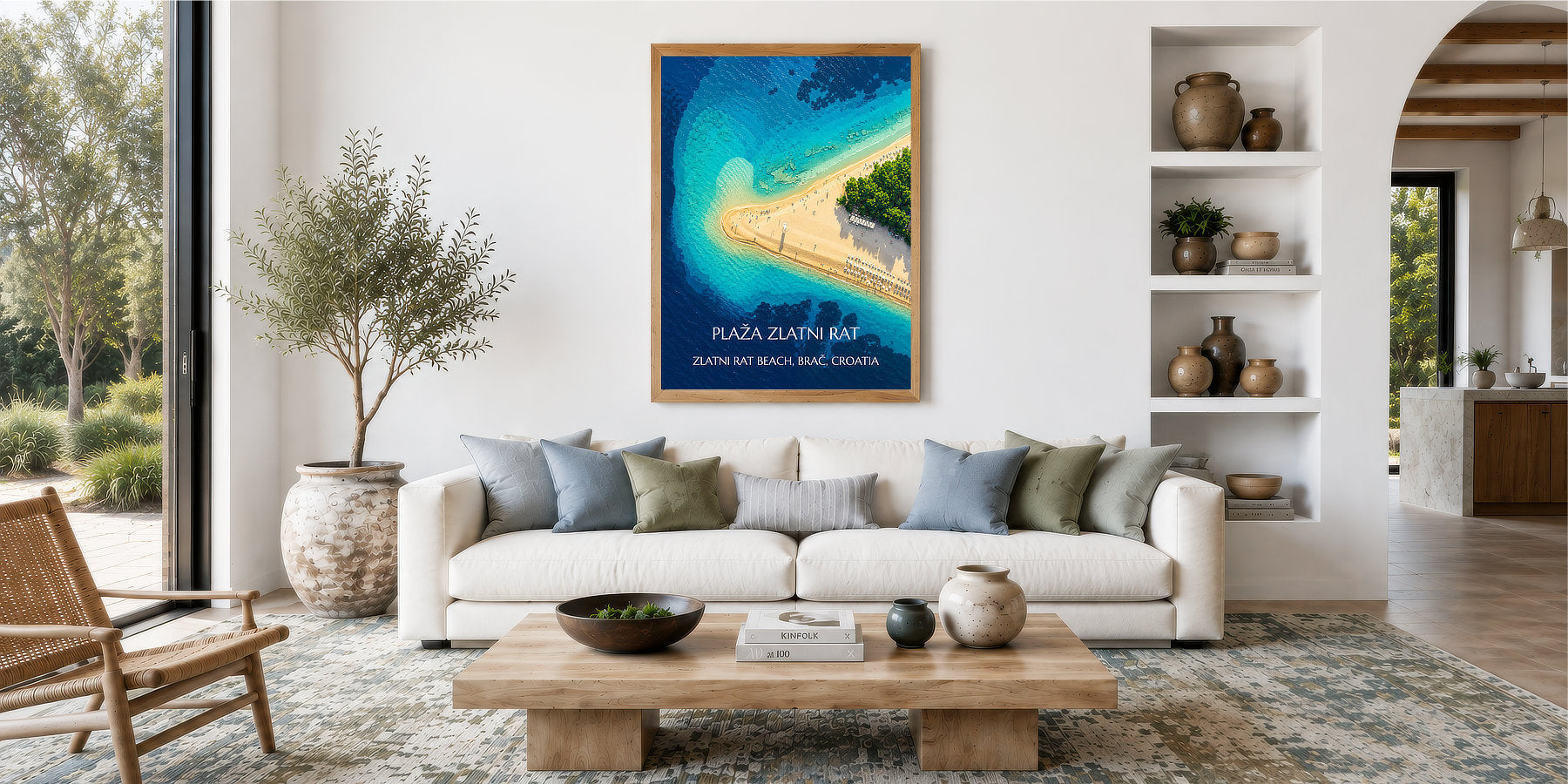 Zlatni Rat Beach Brac Croatia Wall Art Prints - Beach Wall Art