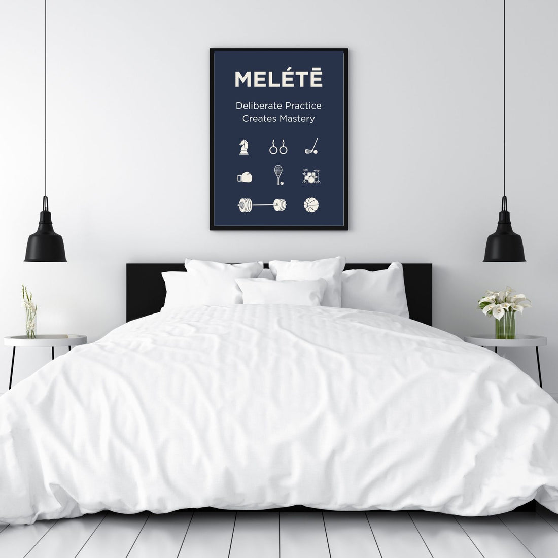 Melétē Stoic Philosophy Wall Art Prints - Stoicism Art Poster