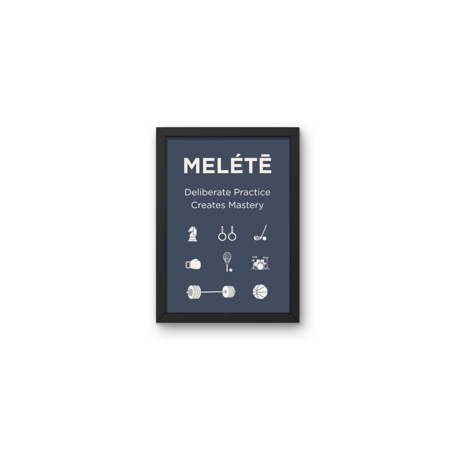 Melétē Stoic Philosophy Wall Art Prints - Stoicism Art Poster