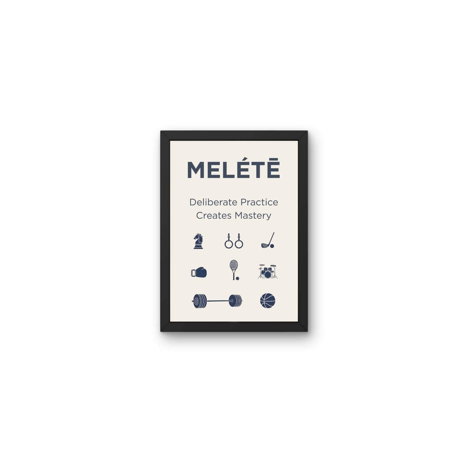 Melétē Stoic Philosophy Wall Art Prints - Stoicism Art Poster