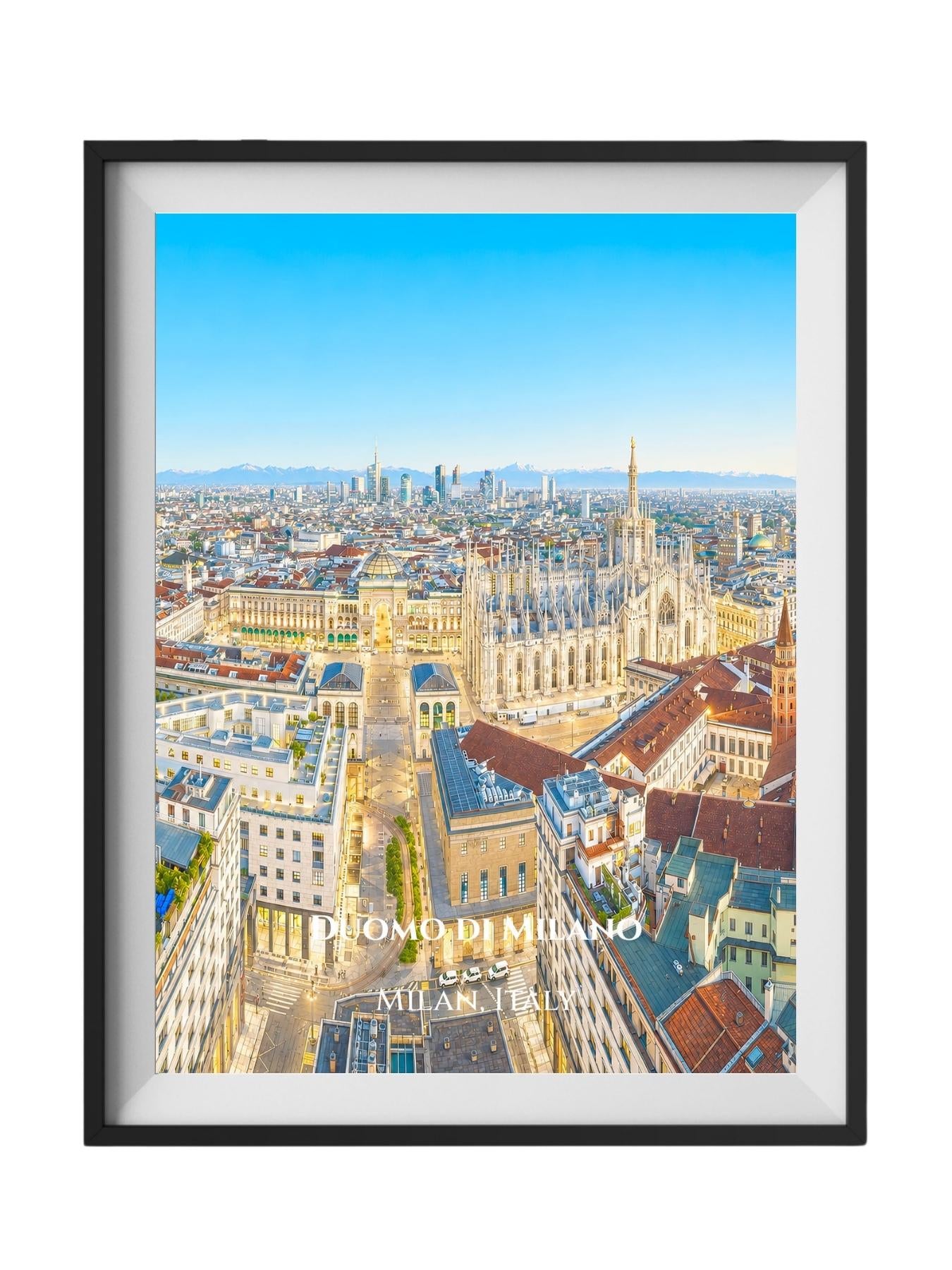 Milan Italy Wall Art Prints - Vintage Milan Italy Travel Prints