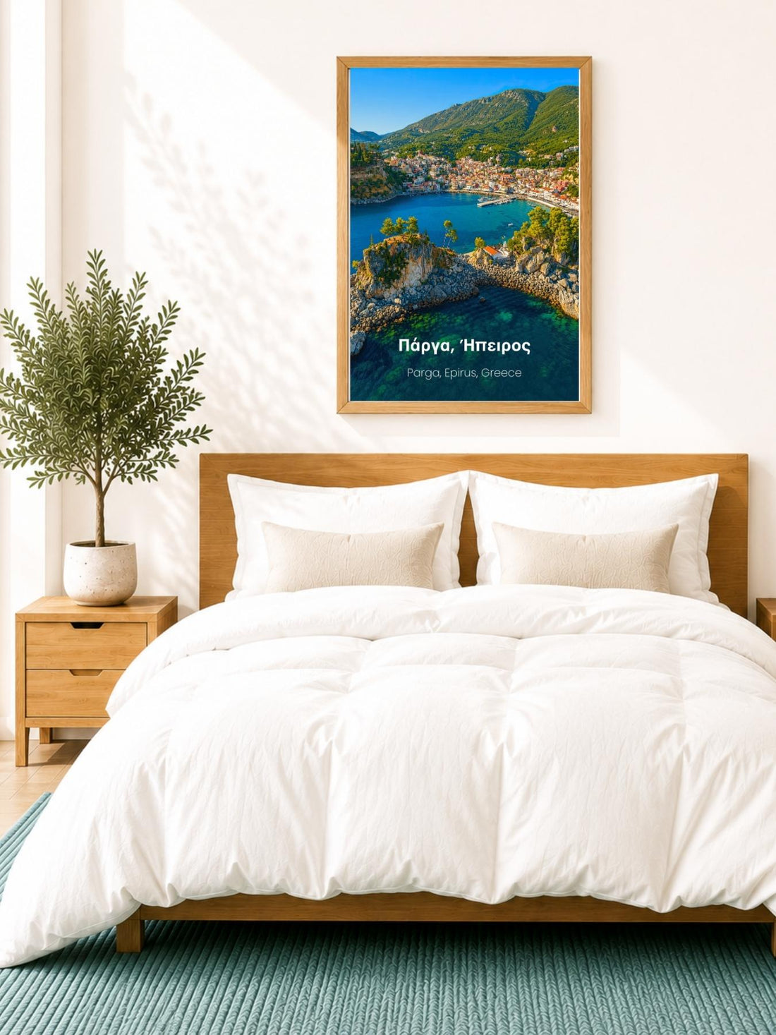 Parga Epirus Greece Wall Art Print - Mediterranean Travel Poster