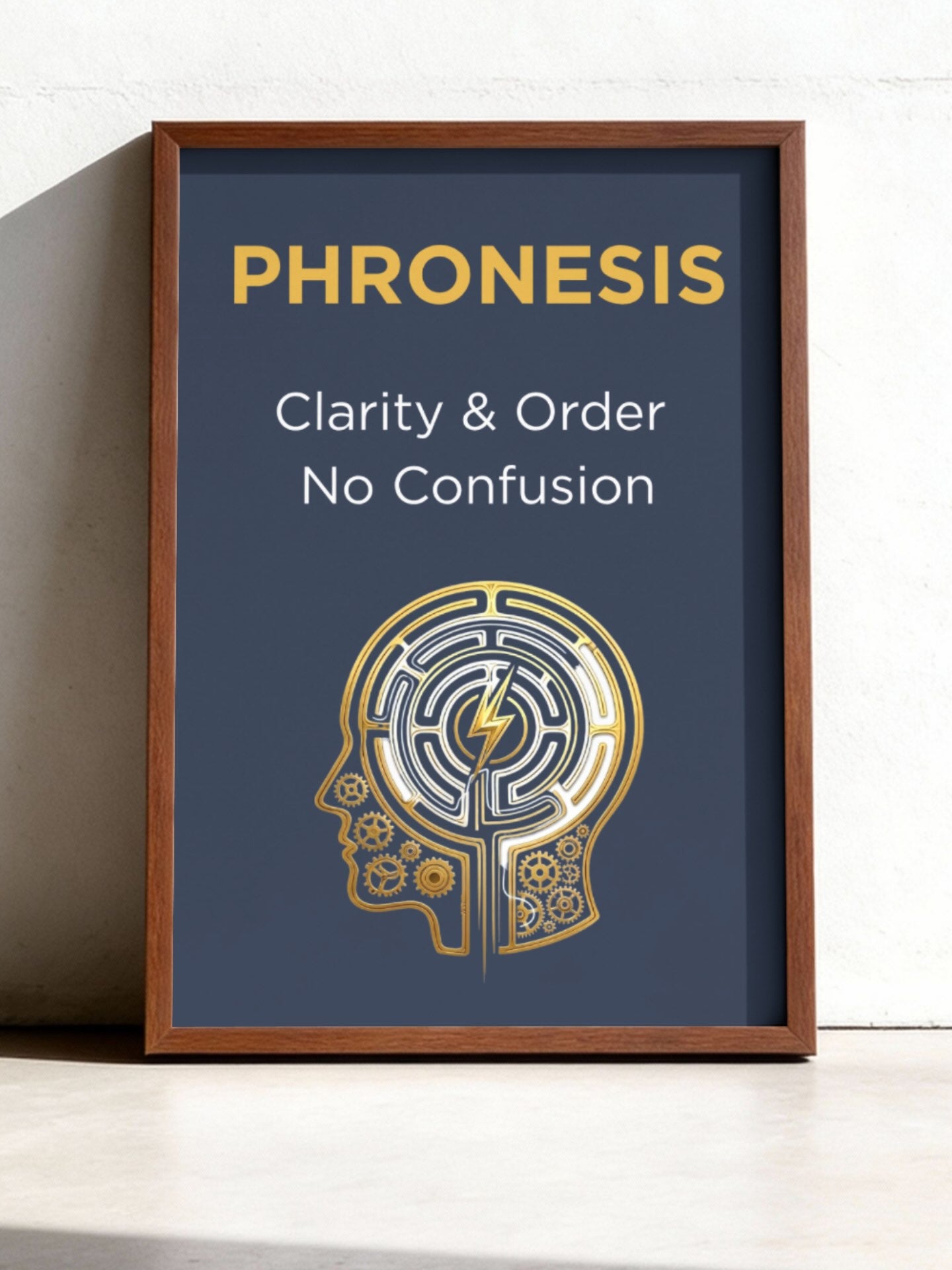 Phronesis Stoic Philosophy Wall Art Print - Labyrinth Art Poster