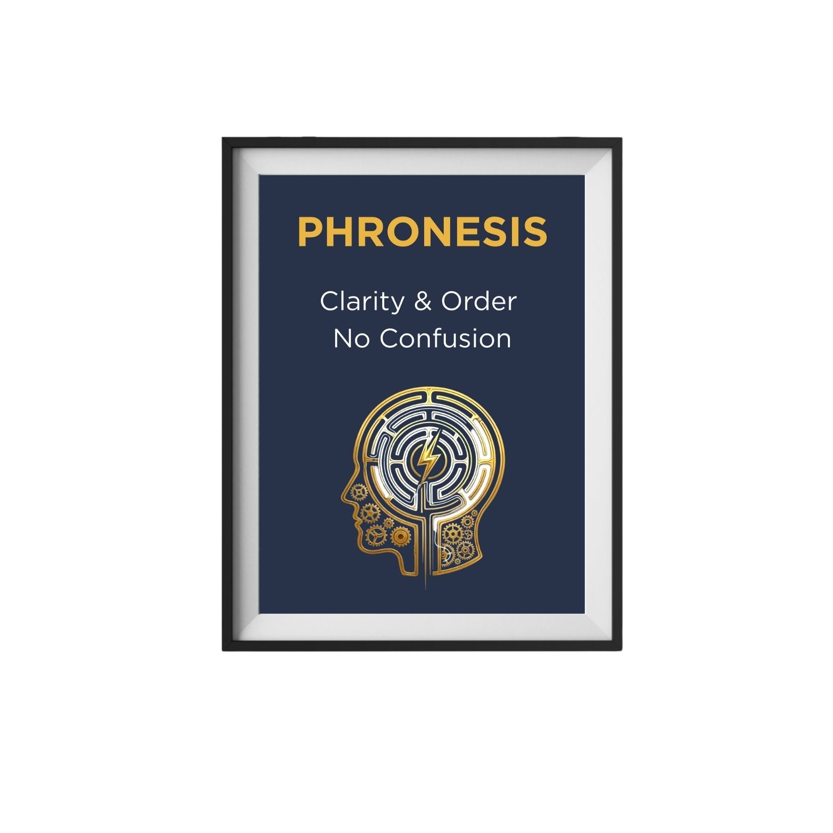 Phronesis Stoic Philosophy Wall Art Print - Labyrinth Art Poster