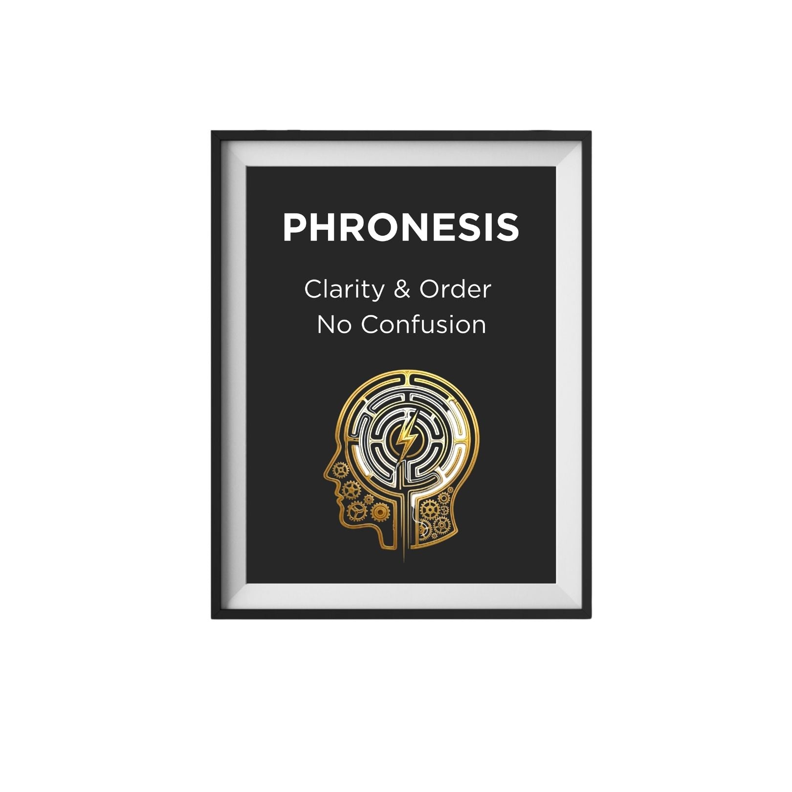 Phronesis Stoic Philosophy Wall Art Print - Labyrinth Art Poster