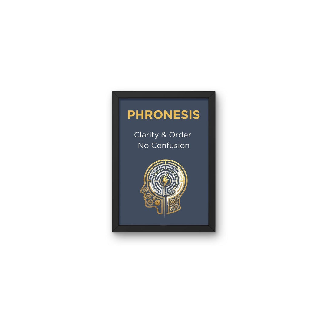 Phronesis Stoic Philosophy Wall Art Print - Labyrinth Art Poster