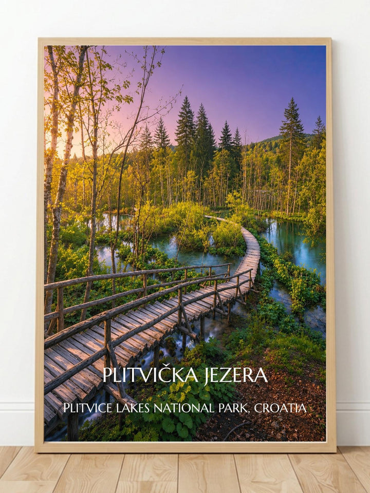 Plitvice Lakes National Park Croatia Wall Art Prints - Croatia Nature Wall Art