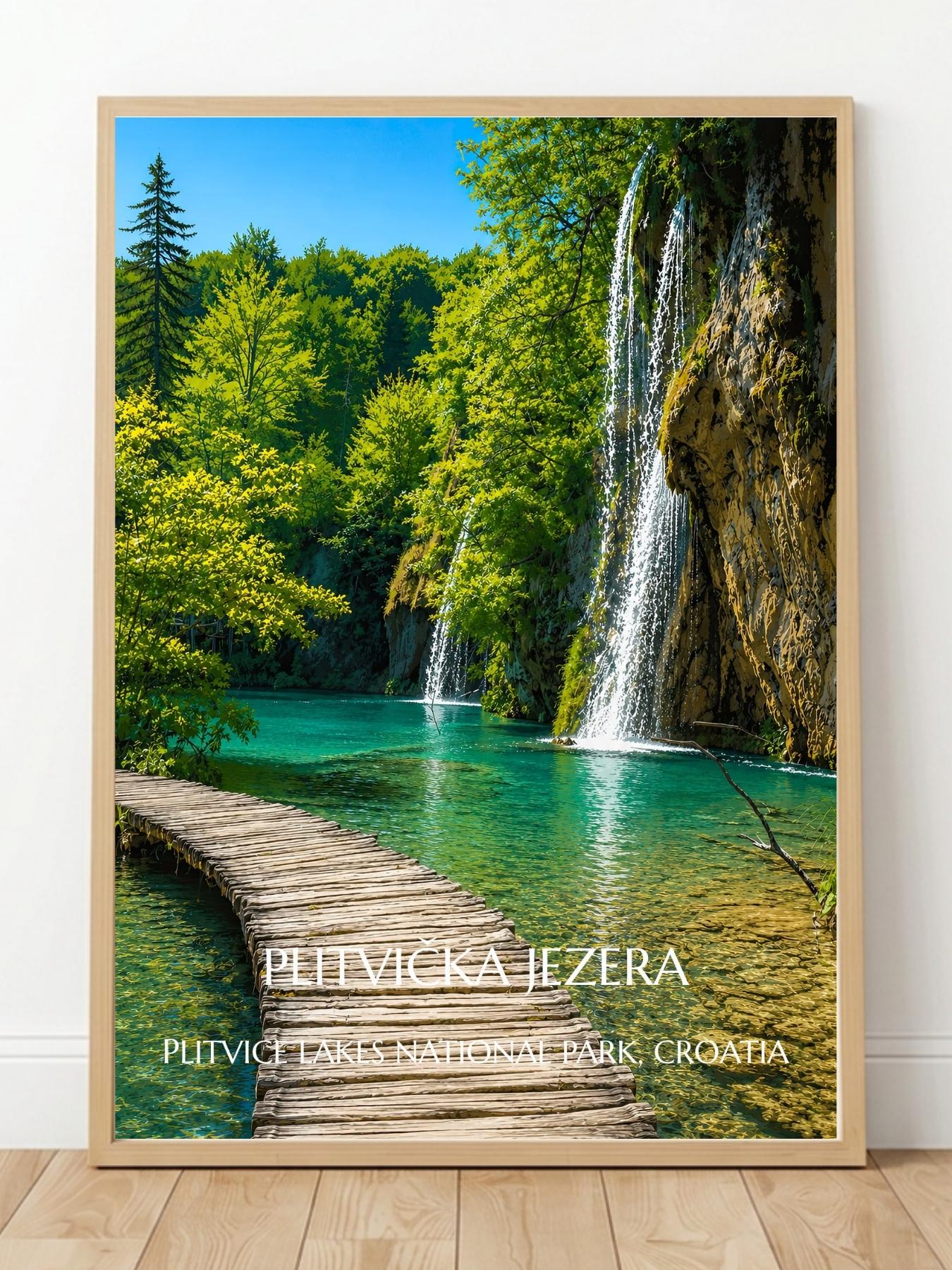 Plitvice Lakes National Park Croatia Wall Art Prints - Croatia Nature Wall Art