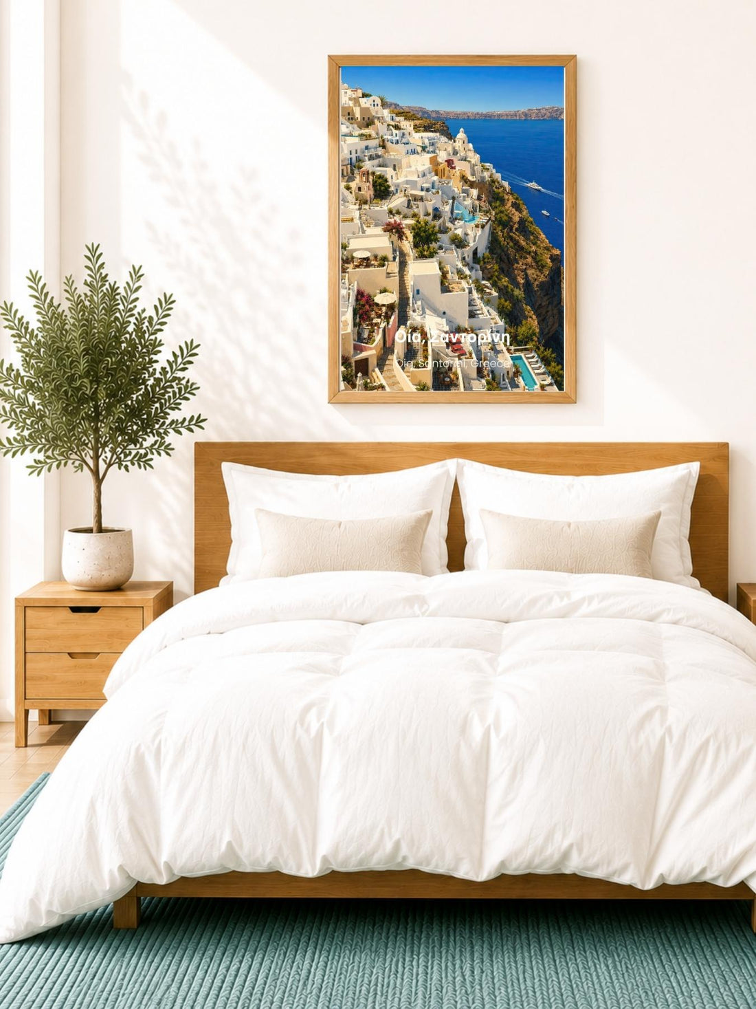 Oia Santorini Greece Wall Art Prints - Greek Island Travel Poster