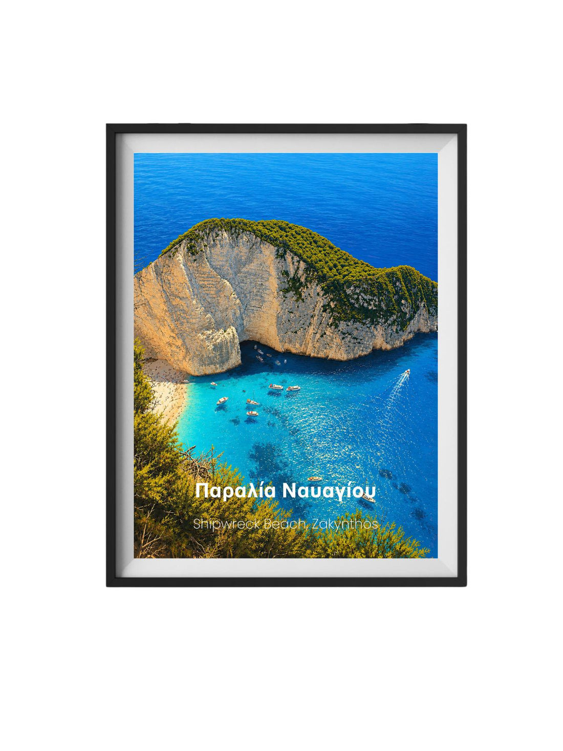 Navagio Beach Zakynthos Wall Art Prints - Shipwreck Beach Travel Poster