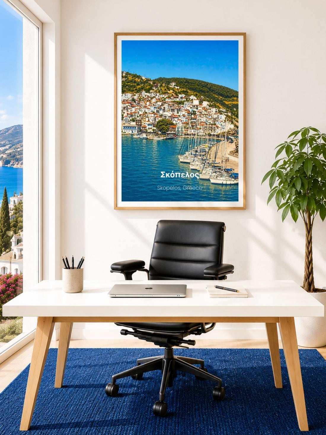 Skopelos Greece Wall Art Prints - Greek Island Travel Poster