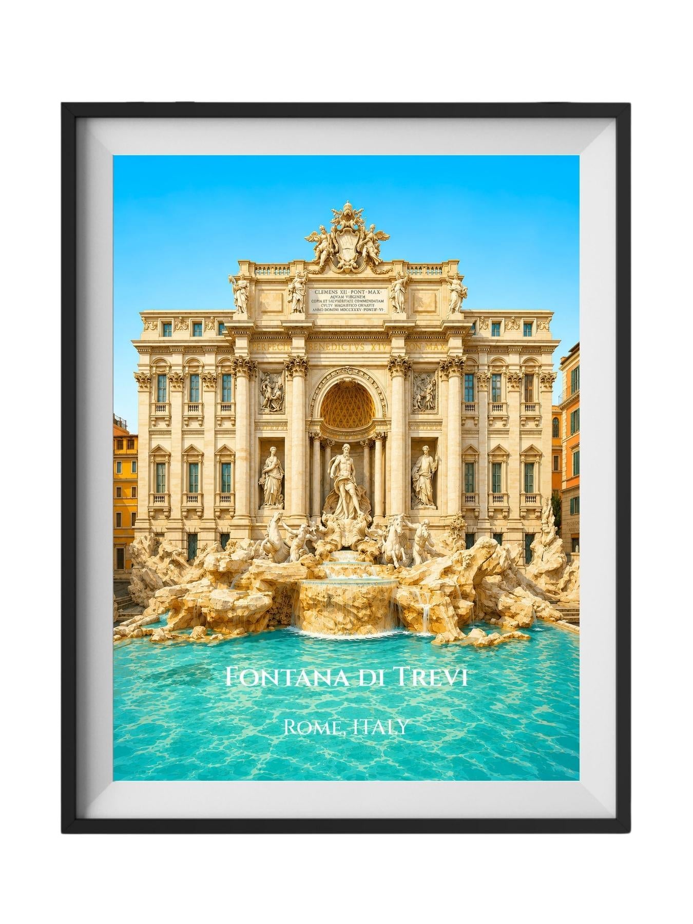 Trevi Fountain Rome Italy Wall Art Prints - Rome Italy Art Prints