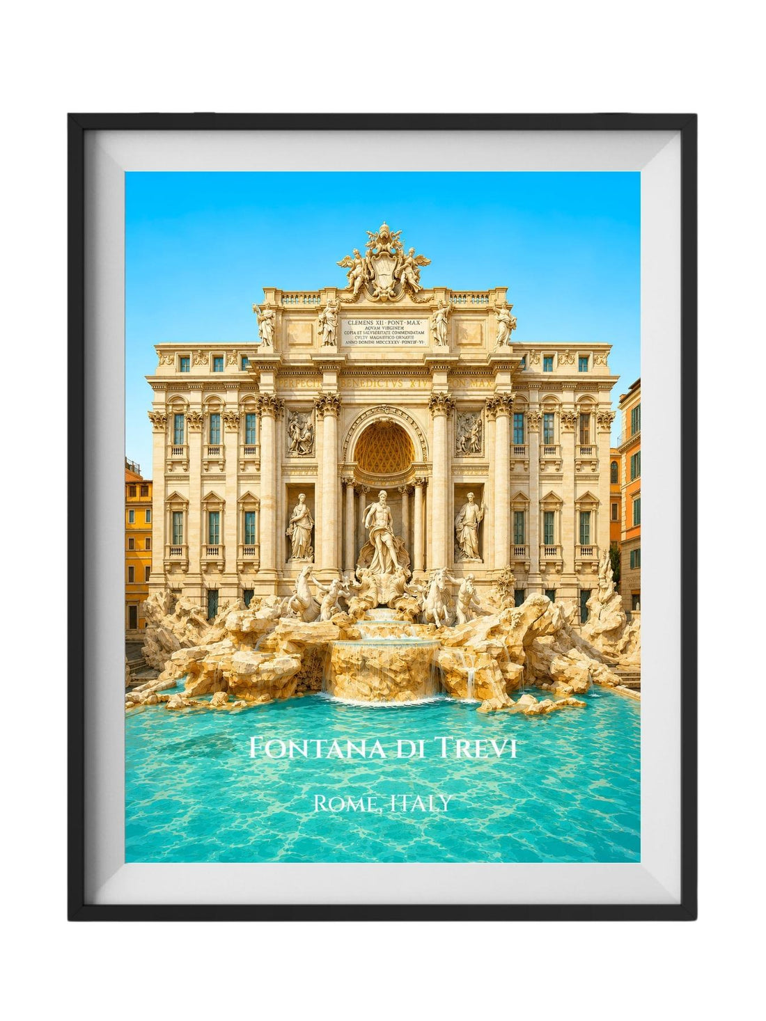 Trevi Fountain Rome Italy Wall Art Prints - Rome Italy Art Prints