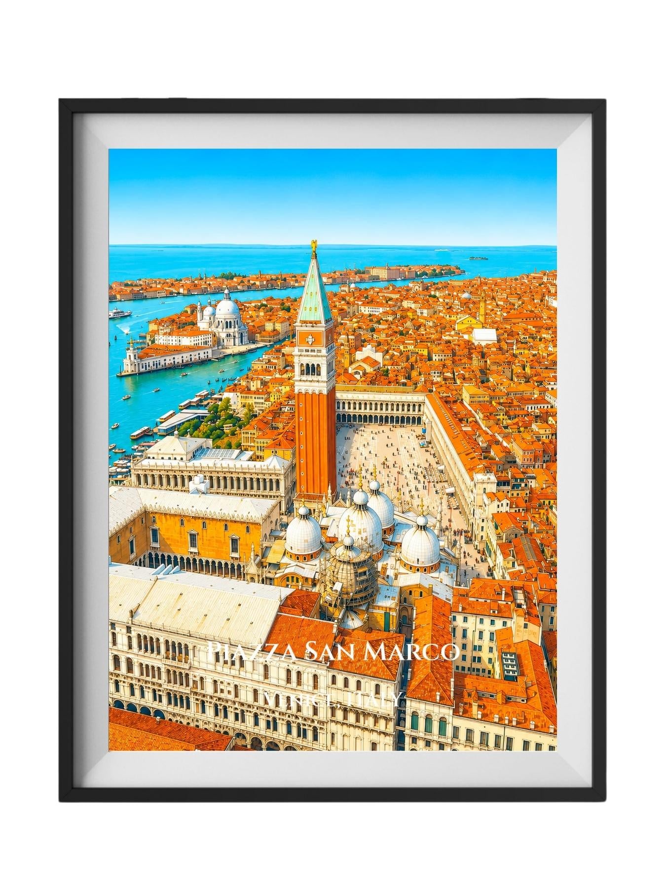 Grand Canal Venice Italy Wall Art Prints - Piazza San Marco Venice Italy Art Prints