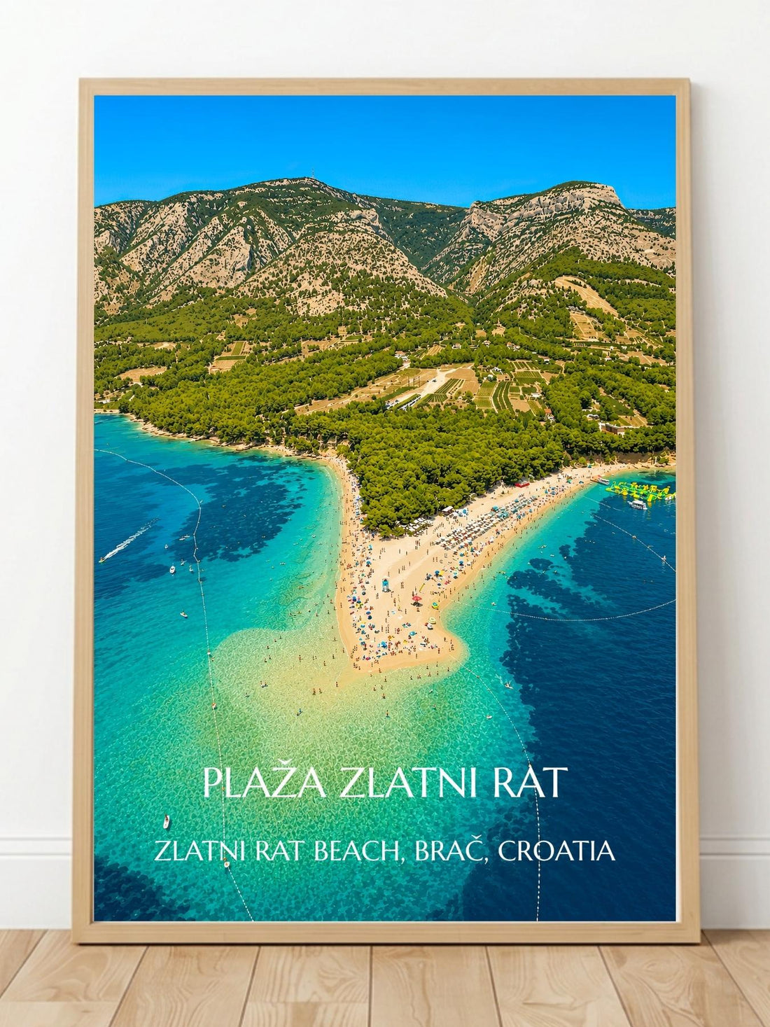 Zlatni Rat Beach Brac Croatia Wall Art Prints - Beach Wall Art