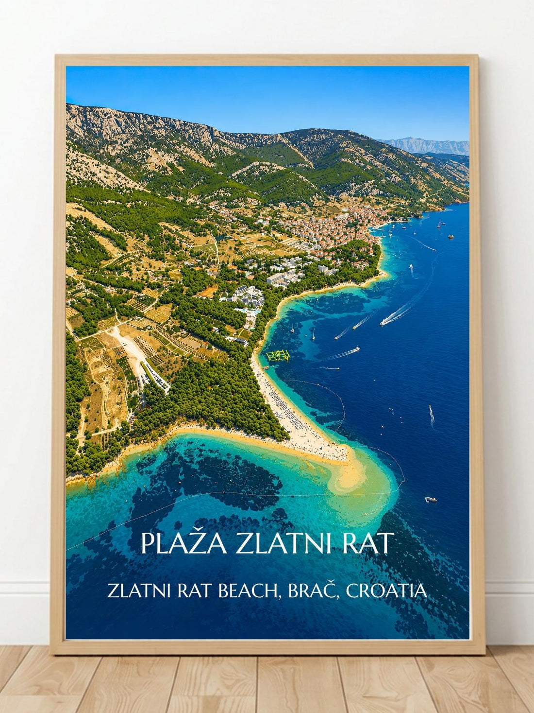 Zlatni Rat Beach Brac Croatia Wall Art Prints - Beach Wall Art