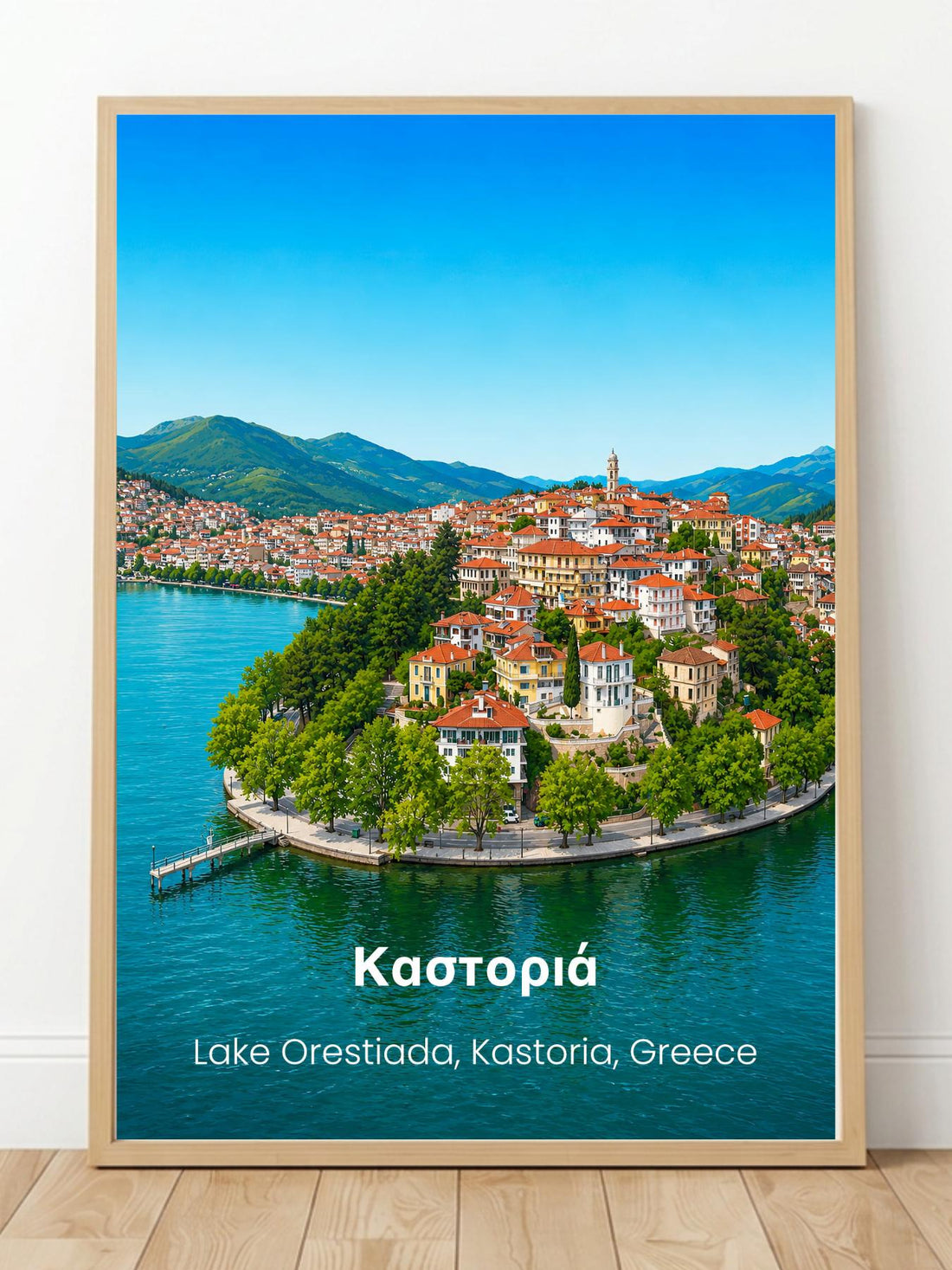 Lake Orestiada Kastoria Greece Wall Art Prints - Greek Wall Decor