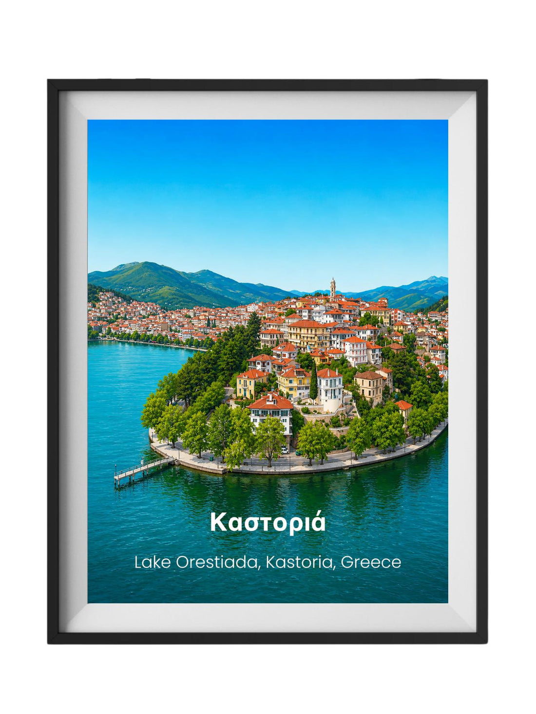 Lake Orestiada Kastoria Greece Wall Art Prints - Greek Wall Decor